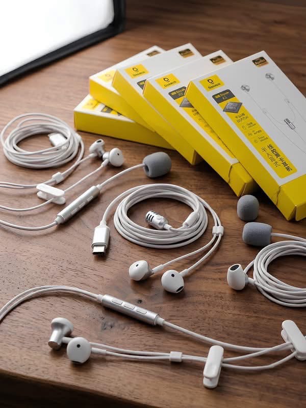 Tai nghe dây chân Type C BASEUS ANCOK - K1, dùng được iPhone 18, có Mic thu âm, hát karaoke online - ảnh 5