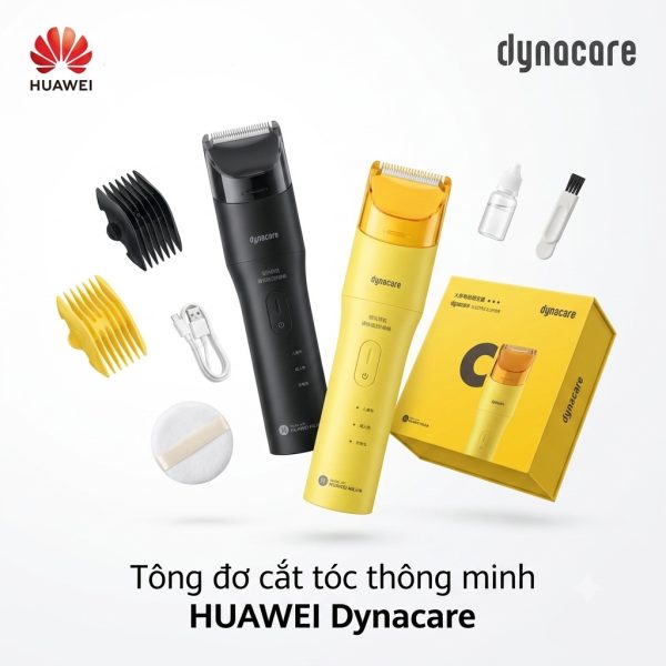 Tông đơ cắt tóc thông minh HUAWEI Dynacare, hút tóc tự động khi cắt - ảnh 1