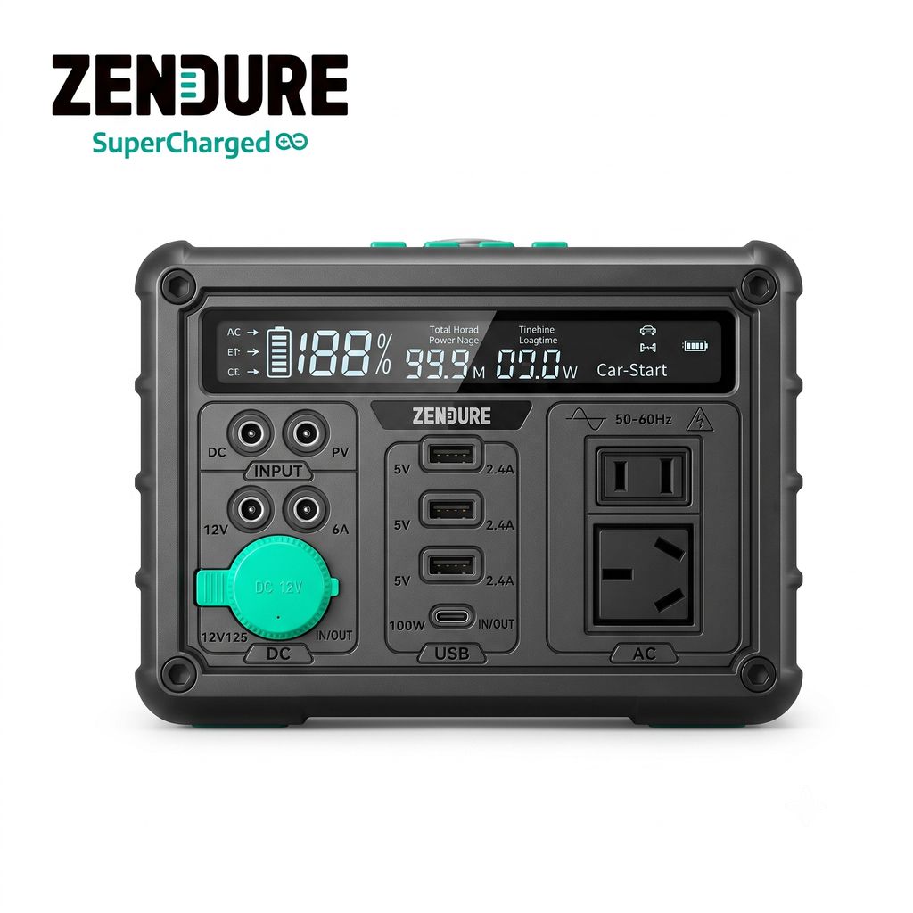 Trạm sạc công suất 1000W hãng ZENDURE SuperBase M - SuperBase ZDSB600M dung lượng 600Wh - ảnh 4