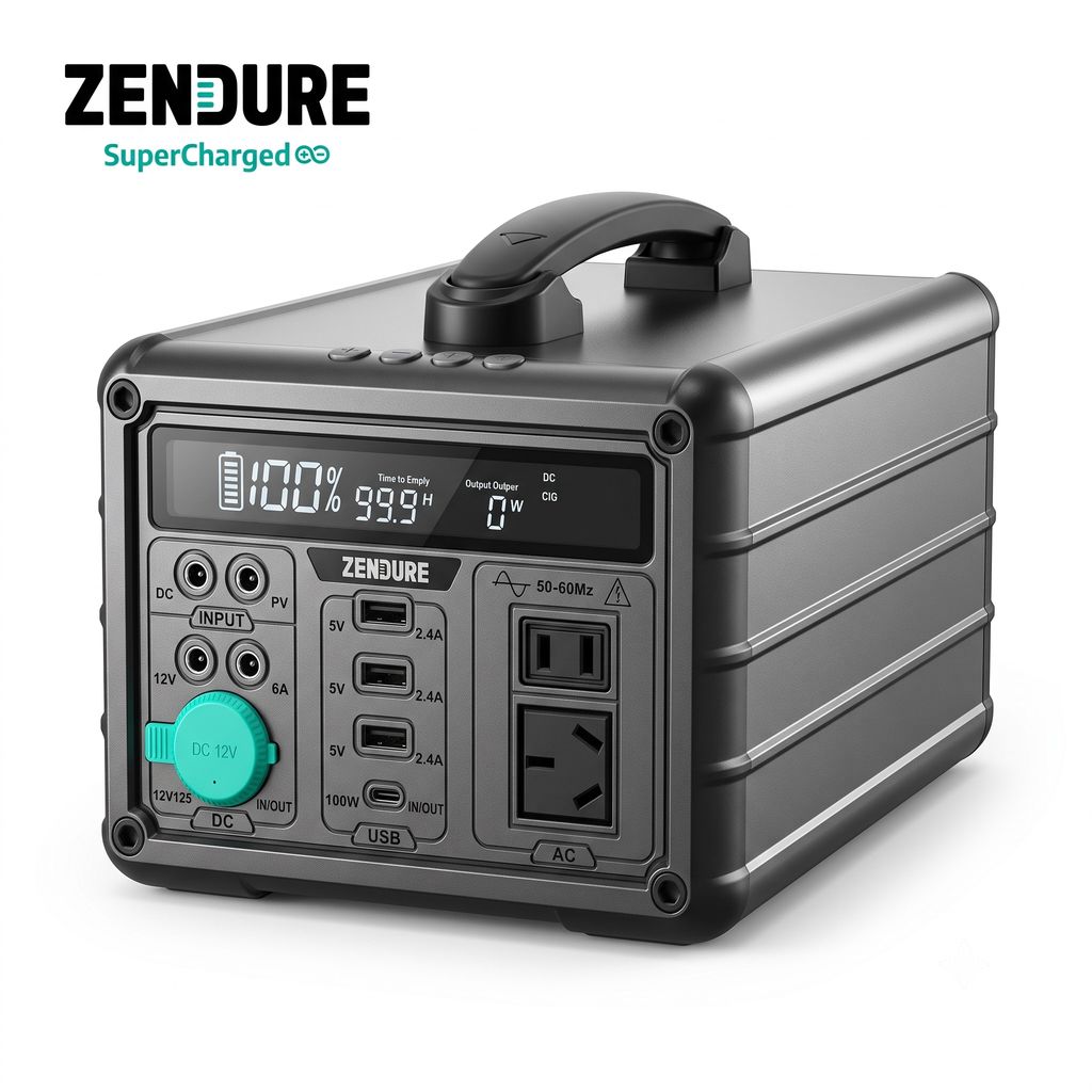 Trạm sạc công suất 1000W hãng ZENDURE SuperBase M - SuperBase ZDSB600M dung lượng 600Wh - ảnh 5