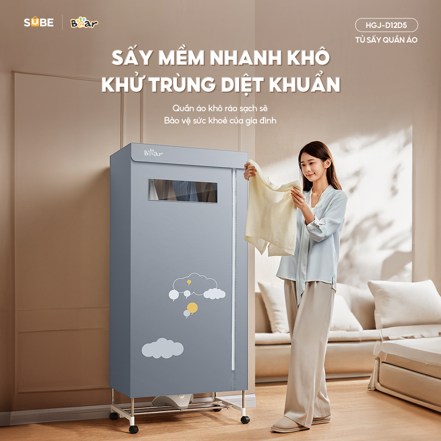 Tủ sấy quần áo Bear HGJ-D12D5 - ảnh 2