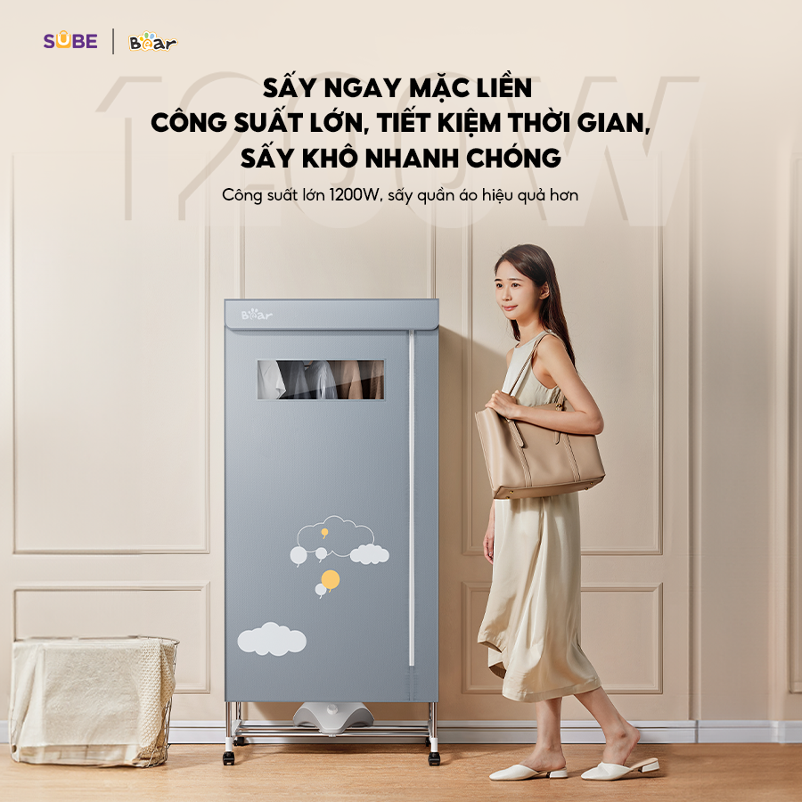 Tủ sấy quần áo Bear HGJ-D12D5 - ảnh 5