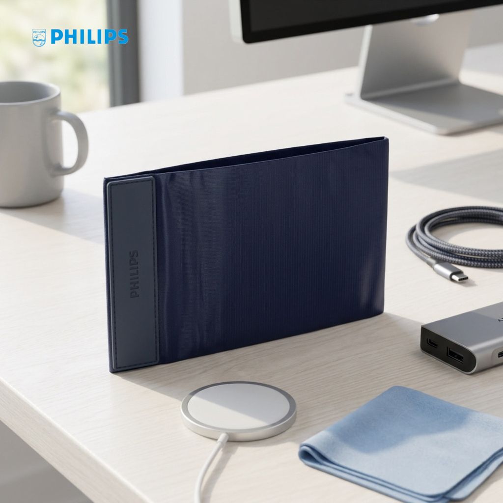 Túi đựng, bảo vệ phụ kiện hãng Philips, nắp hút nam châm, túi lưu trữ đa năng - ảnh 3