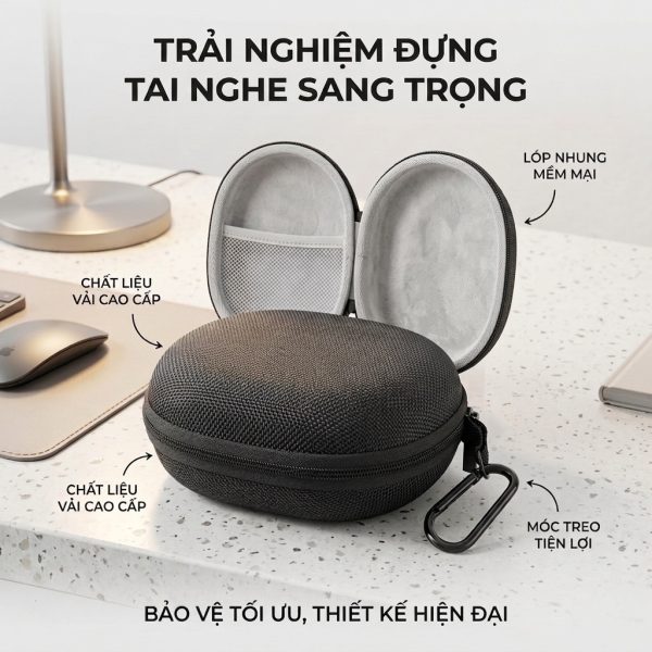 Túi đựng phụ kiện, sạc cáp tai nghe, chống nước, chống sốc - ảnh 1