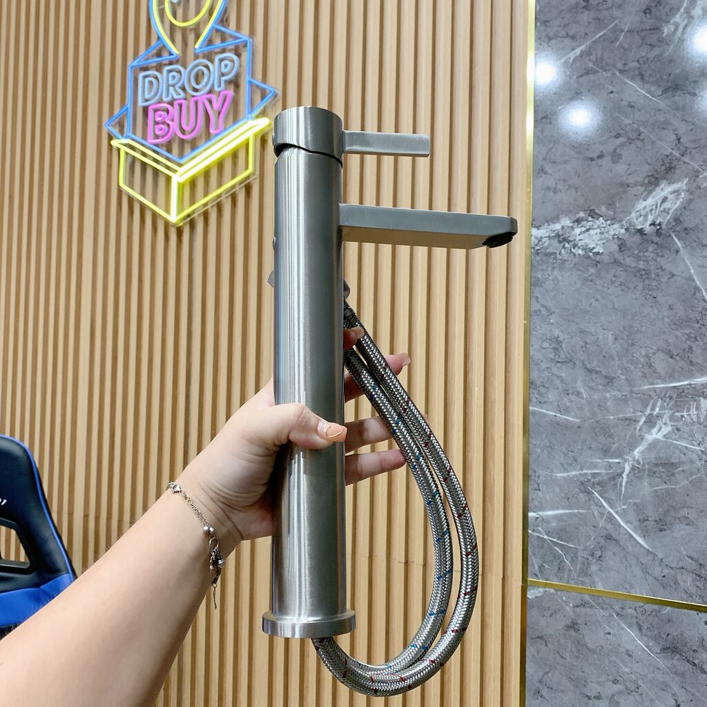 Vòi cao Lavabo rửa mặt hãng SUPOR 212224-01-LS có nóng lạnh , inox 304 - ảnh 4