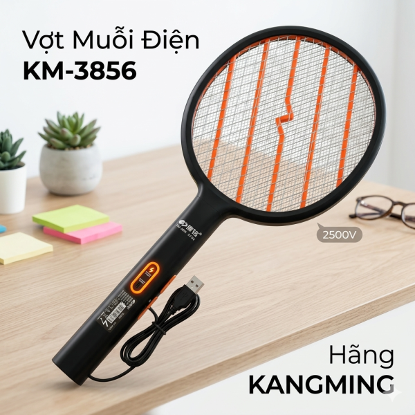Vợt muỗi điện KM-3856 hãng KANGMING - ảnh 1