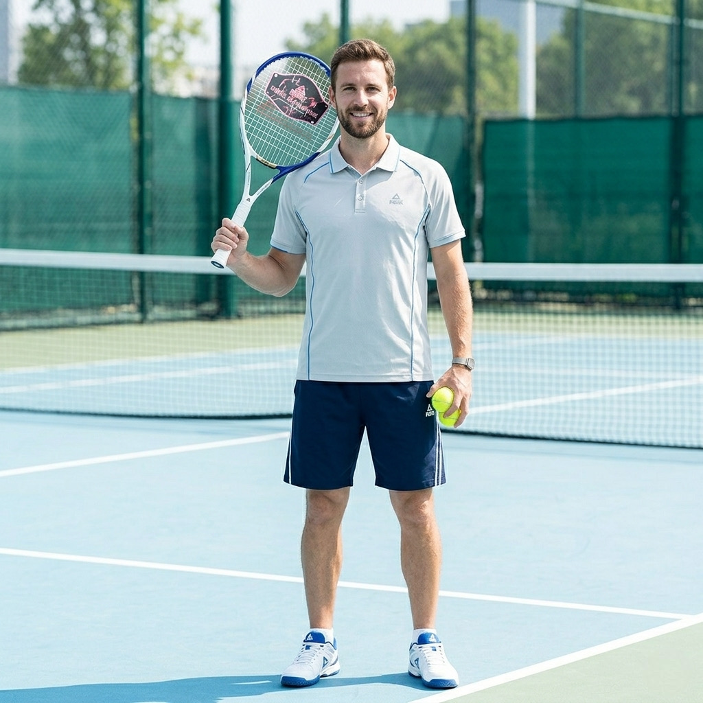 Vợt Tennis chính hãng PEAK , thân Carbon , nhẹ 280gram - hàng trưng bày. - ảnh 5